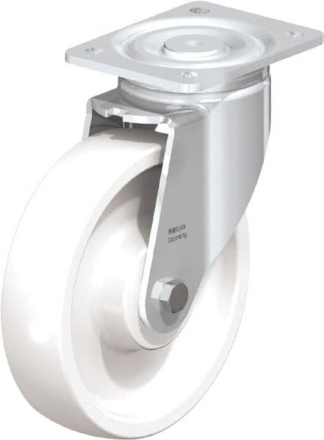 Blickle 294819 Swivel Top Plate Caster: Nylon, 8" Wheel Dia, 1-31/32" Wheel Width, 1,980 lb Capacity, 9-41/64" OAH