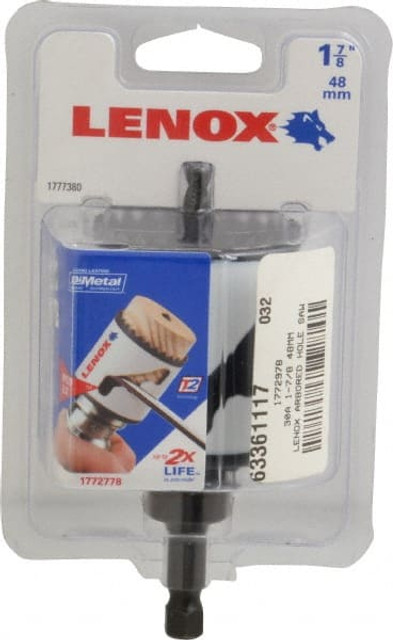 Lenox 1772778 Hole Saw: 1-7/8" Saw Dia, 1-9/16" Cut Depth