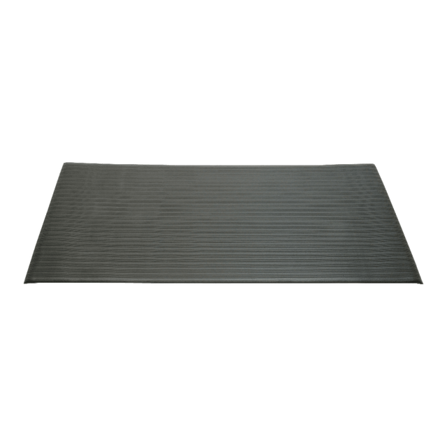 WISCRAFT, INC. 7220016163624 SKILCRAFT Vinyl Ribbed Anti-Fatigue Mat, 36in x 60in, Black (AbilityOne 7220-01-616-3624)