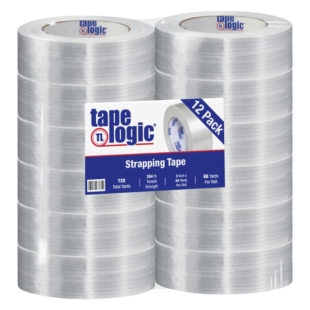 B O X MANAGEMENT, INC. T917150012PK Tape Logic 1500 Strapping Tape, 2in x 60 Yd., Clear, Case Of 12