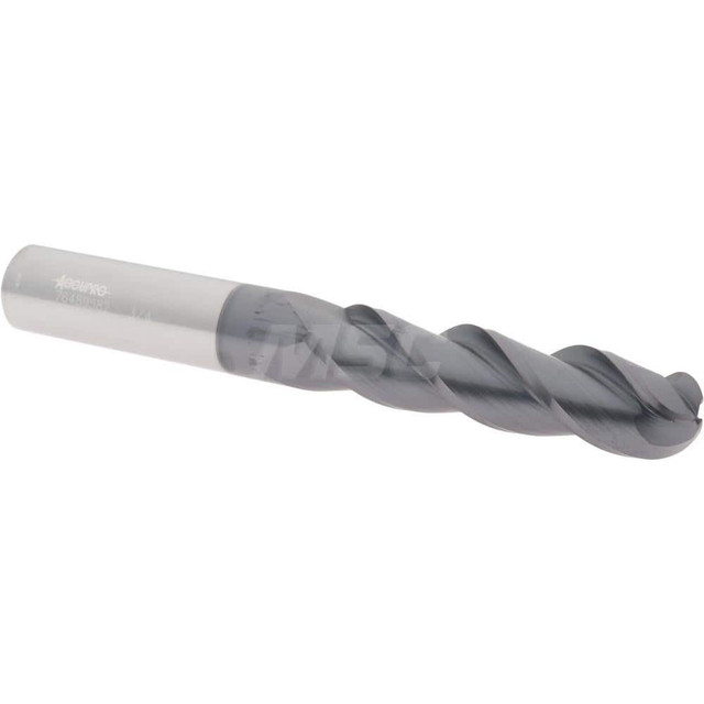 Accupro 12184486 Ball End Mill: 0.75" Dia, 3" LOC, 3 Flute, Solid Carbide