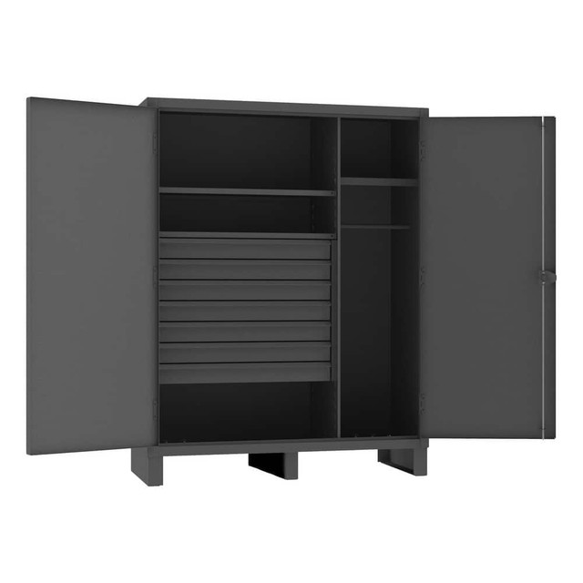 Durham HDWC246078-7M95 Combination Steel Storage Cabinet: 60" Wide, 24" Deep, 78" High