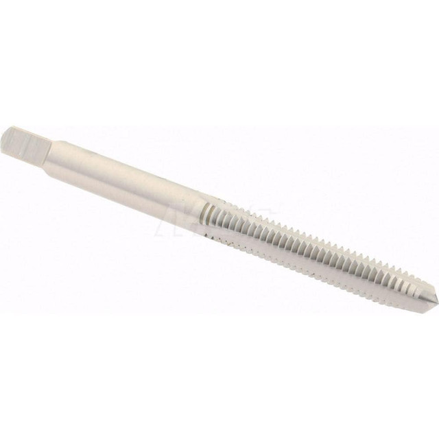 Hertel K008194AS Straight Flute Tap: #8-32 UNC, 3 Flutes, Plug, 2B Class of Fit, High Speed Steel, Bright/Uncoated