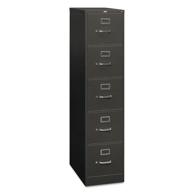 HON COMPANY 315PS 310 Series Vertical File, 5 Letter-Size File Drawers, Charcoal, 15" x 26.5" x 60"