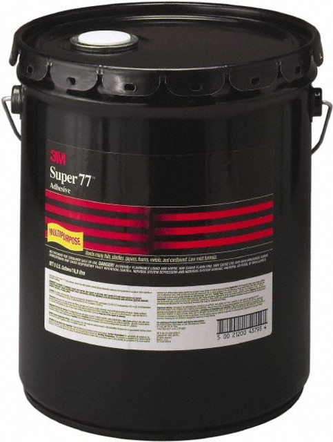 3M 7000000919 Spray Adhesive: 32.9 lb Pail, Translucent