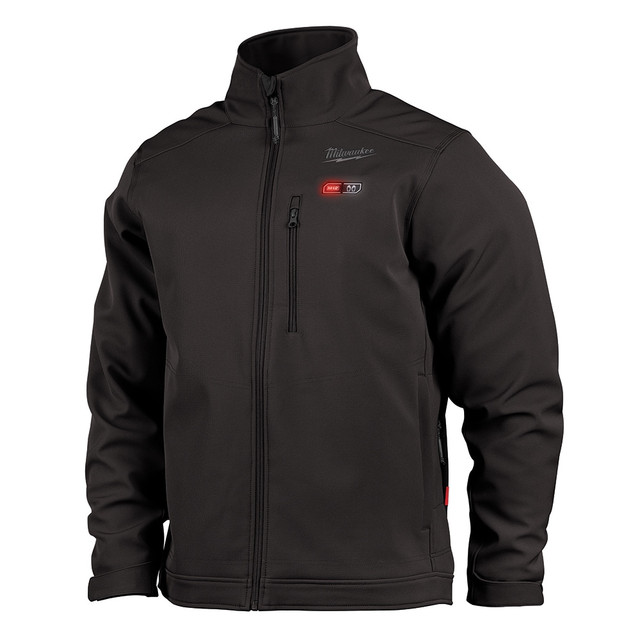 Milwaukee Tool M100B-21XL Heated Jacket: Size X-Large, Black, Polyester