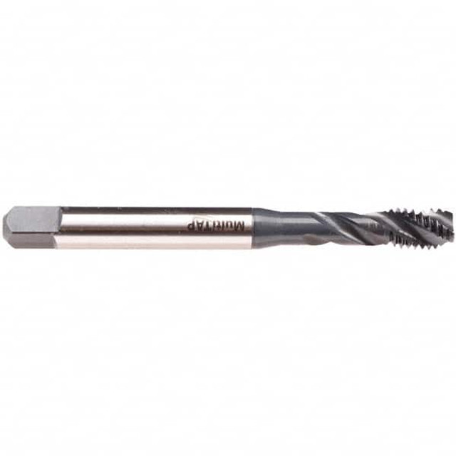 Emuge BU533200.5038 Spiral Flute Tap:  UNF,  3 Flute,  Bottoming & Modified Bottoming,  2B/3B Class of Fit,  Cobalt & High-Speed Steel,  Ne2 Finish