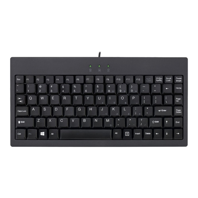ADESSO INC AKB-110B Adesso AKB-110B EasyTouch USB/PS/2 Mini Keyboard, Black