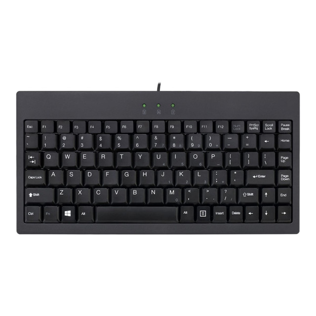 ADESSO INC Adesso AKB-110B  AKB-110B EasyTouch USB/PS/2 Mini Keyboard, Black