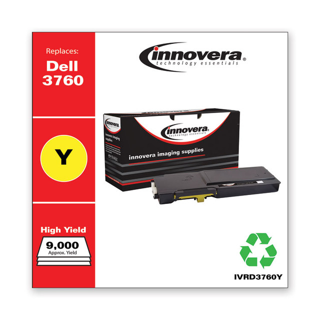 INNOVERA D3760Y Remanufactured Yellow Toner, Replacement for 331-8430, 9,000 Page-Yield