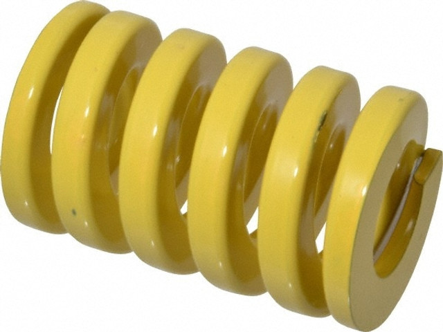 Dayton Lamina 9-3212-36 Die Spring: 2" Hole Dia, 1" Rod Dia, 3" Free Length, Yellow