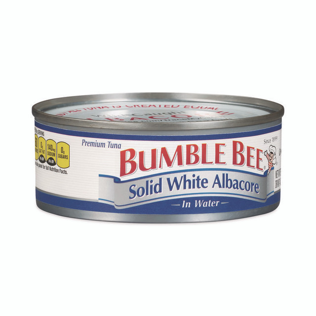BUMBLE BEE FOODS, LLC 22000701 Solid White Albacore Tuna in Water, 5 oz Can, 8/Pack