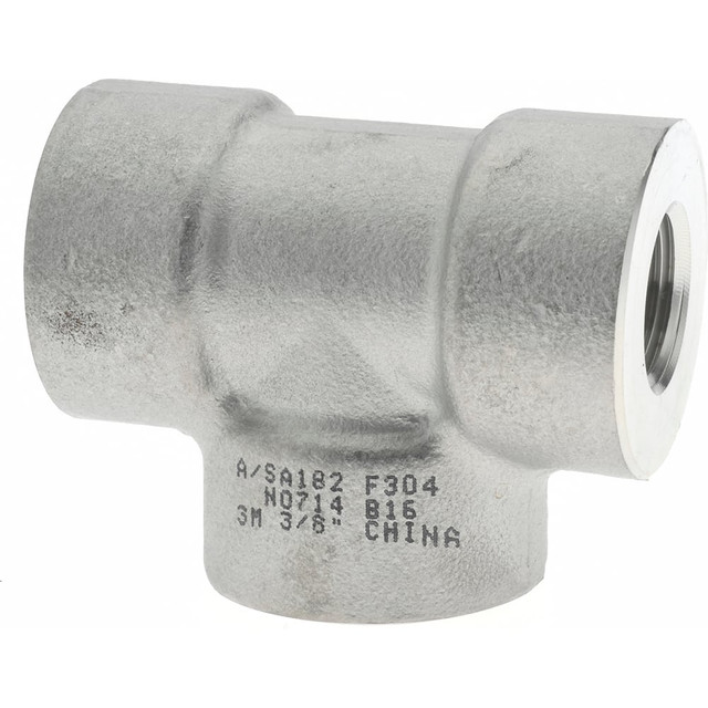 Value Collection SF213 Pipe Tee: 3/8" Fitting, 304 & 304L Stainless Steel