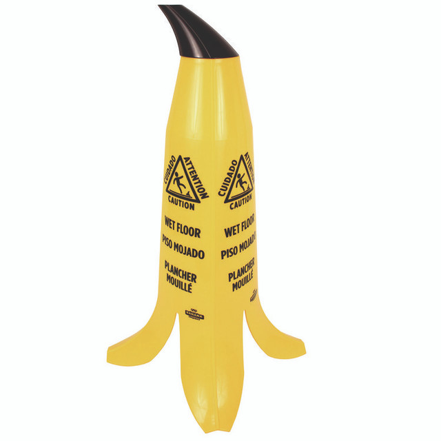 IMPACT PRODUCTS, LLC B1001 Banana Wet Floor Cones, 11 x 11.15 x 23.25, Yellow/Brown/Black