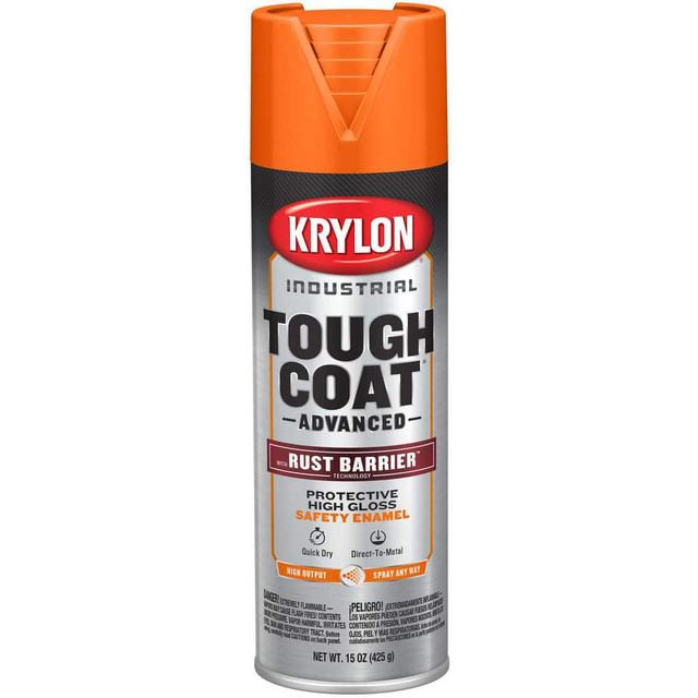 Krylon K00559008 Spray Paints; Product Type: Rust-Preventive Acrylic Alkyd Enamel ; Type: Acrylic Alkyd Enamel Spray Paint ; Color: Safety Orange ; Finish: Gloss ; Color Family: Orange ; Container Size (oz.): 15.000