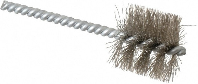 Schaefer Brush 08749-12 1 Inch Inside Diameter, 1-3/16 Inch Actual Brush Diameter, Stainless Steel, Power Fitting and Cleaning Brush