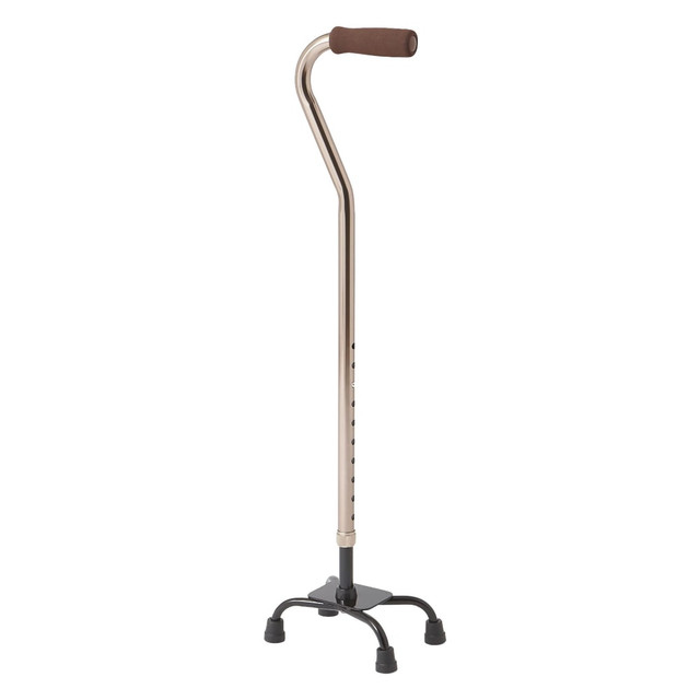 MEDLINE INDUSTRIES, INC. MDS86222BRZ Medline Quad Canes, Small Base, Bronze, Case Of 2 MEDLINE INDUSTRIES, INC. MDS86222BRZ Medline Quad Canes, Small Base, Bronze, Case Of 2