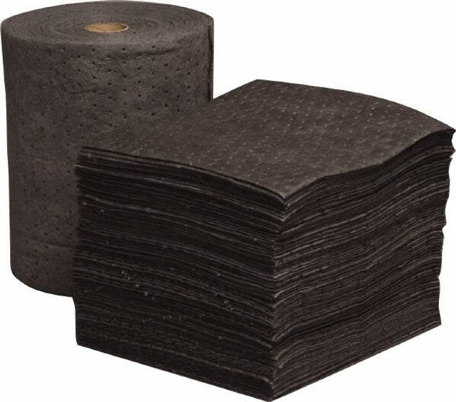 PRO-SAFE UQ200SMS Sorbent Pad: Universal Use, 15" Wide, 17" Long, 32 gal, Gray