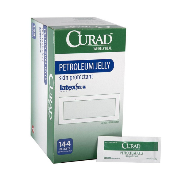 MEDLINE INDUSTRIES, INC. CUR005345 CURAD Petroleum Jelly, 0.18 Oz, Pack Of 864 MEDLINE INDUSTRIES, INC. CUR005345 CURAD Petroleum Jelly, 0.18 Oz, Pack Of 864
