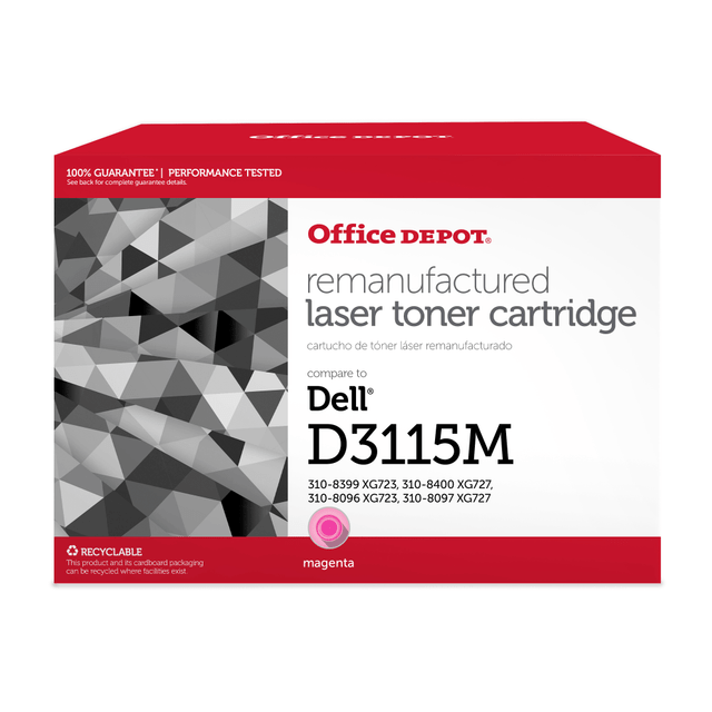 CLOVER TECHNOLOGIES GROUP, LLC ODD3115M Office Depot Remanufactured Magenta Toner Cartridge Replacement For Dell RF013, ODD3115M