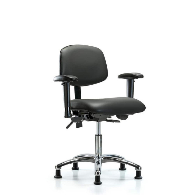 Blue Ridge Ergonomics MSC45483 Task Chair: Vinyl, Carbon