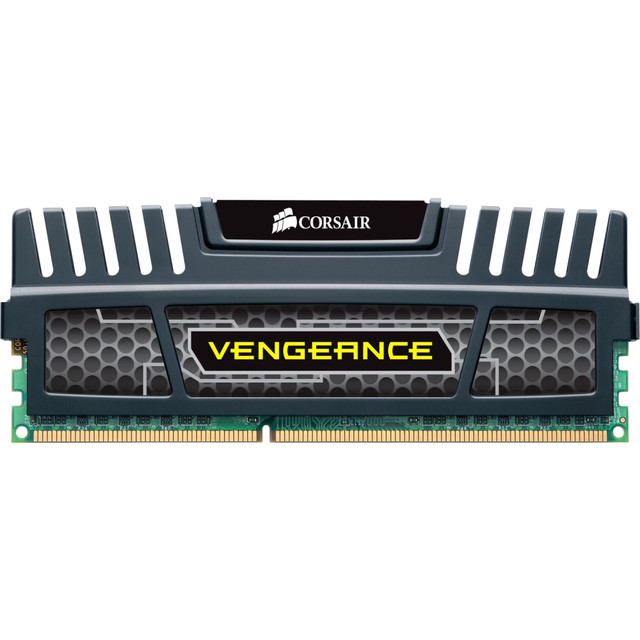 CORSAIR MEMORY, INC. CML4GX3M1A1600C9 Corsair Vengeance 4GB DDR3 SDRAM Memory Module - 4 GB (1 x 4GB) - DDR3-1600/PC3-12800 DDR3 SDRAM - 1600 MHz - CL9 - Non-ECC - Unbuffered - 240-pin - DIMM