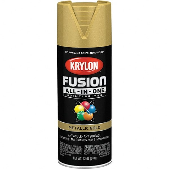 Krylon K02770007 Acrylic Enamel Spray Paint: Gold, Metallic, 12 oz