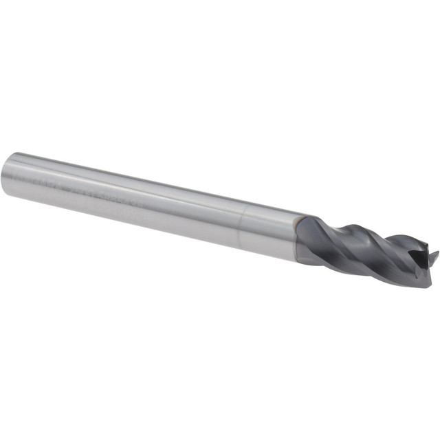 Niagara Cutter 03084078 Corner Radius End Mill: 1/4" Dia, 1/2" LOC, 0.0200" Radius, 4 Flute, Solid Carbide