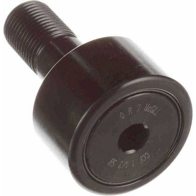 McGill 2141112000 Plain Cam Follower: 1.5" Roller Dia, 0.875" Roller Width, 0.625" Stud Dia, 1-1/2" Stud Length