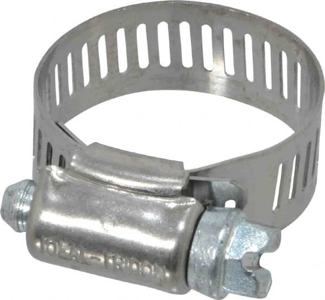 IDEAL TRIDON 5712051 Worm Gear Clamp: SAE 12, 9/16 to 1-1/4" Dia, Stainless Steel Band