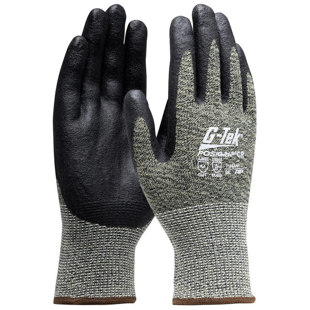 PIP 710SANF/S Cut-Resistant Gloves: Size S, ANSI Cut A3, Foam Nitrile, Aramid & Polyamide