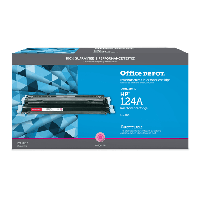 CLOVER TECHNOLOGIES GROUP, LLC OD2600M Office Depot Remanufactured Magenta Toner Cartridge Replacement For HP 124A