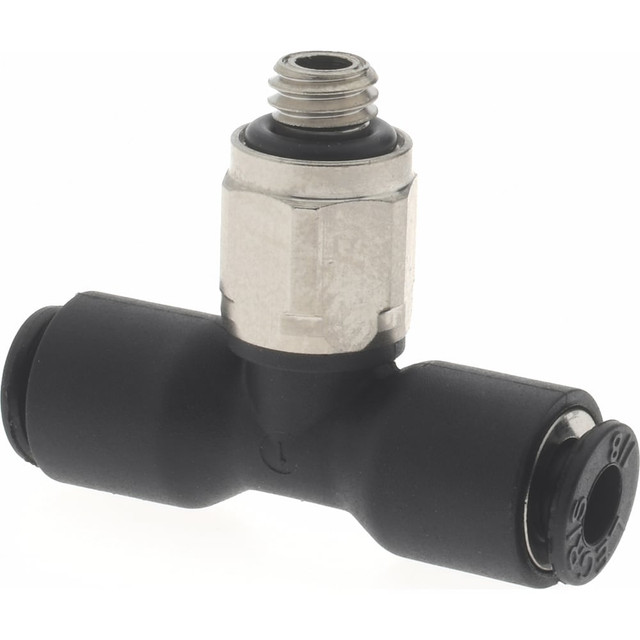 Legris 3108 53 20 Push-To-Connect Tube Fitting: Male Branch Tee, #10-32 Thread, 1/8" OD