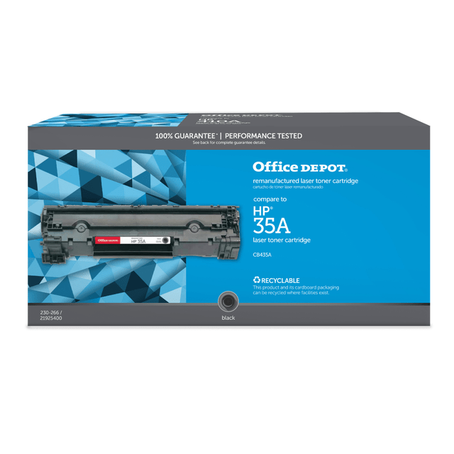 CLOVER TECHNOLOGIES GROUP, LLC OD35A Office Depot Remanufactured Black Toner Cartridge Replacement For HP 35A
