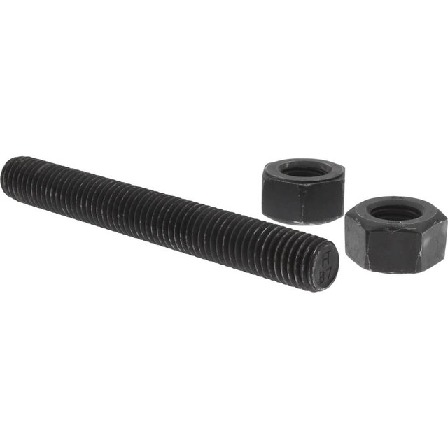 Value Collection B7SN0630500CP 5/8-11, 5" Long, Uncoated, Steel, Fully Threaded Stud with Nut