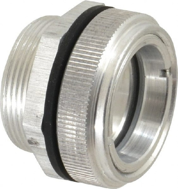LDI Industries LSP101-06 3/4" Sight Diam, 1" Thread, 15/16" OAL, Low Pressure Hole Mount, Open View Sight Glass & Flow Sight