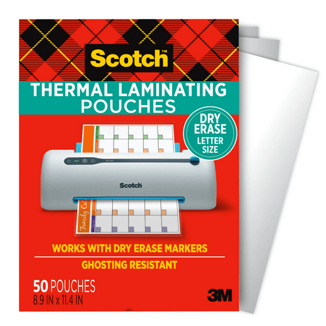 3M CO TP3854-50DE Scotch Thermal Laminating Pouches, 50 Laminating Sheets, 3 mil., Laminate Business Cards, Banners and Essays, Ideal Office or Back to School Supplies, Fits Letter Size (8.9 in. x 11.4 in.) Paper 3M CO TP3854-50DE Scotch Thermal Laminating Pouches, 50 Laminating Sheets, 3 mil., Laminate Business Cards, Banners and Essays, Ideal Office or Back to School Supplies, Fits Letter Size (8.9 in. x 11.4 in.) Paper