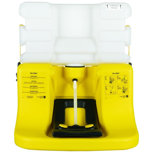 Bradley S19-921 7 Gallon, 0.4 GPM Flow Rate at 30 PSI, Gravity Fed Polycarbonate, Portable Eye Wash Station