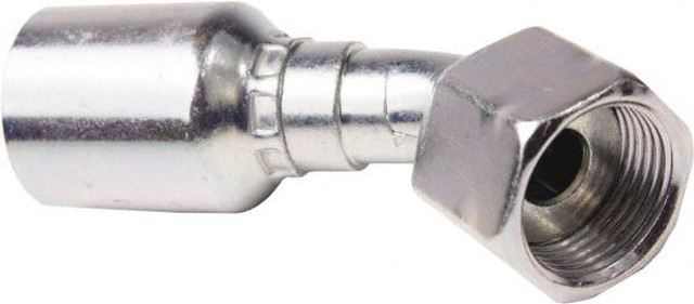 Parker 1J756-4-4 Hydraulic Hose Female Seal-Lok Swivel 45 ° Elbow: 4 mm, 9/16-18, 6,000 psi