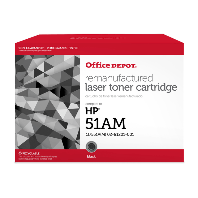 CLOVER TECHNOLOGIES GROUP, LLC OD51TM Office Depot Remanufactured Black MICR Toner Cartridge Replacement For HP 51A, OD51TM