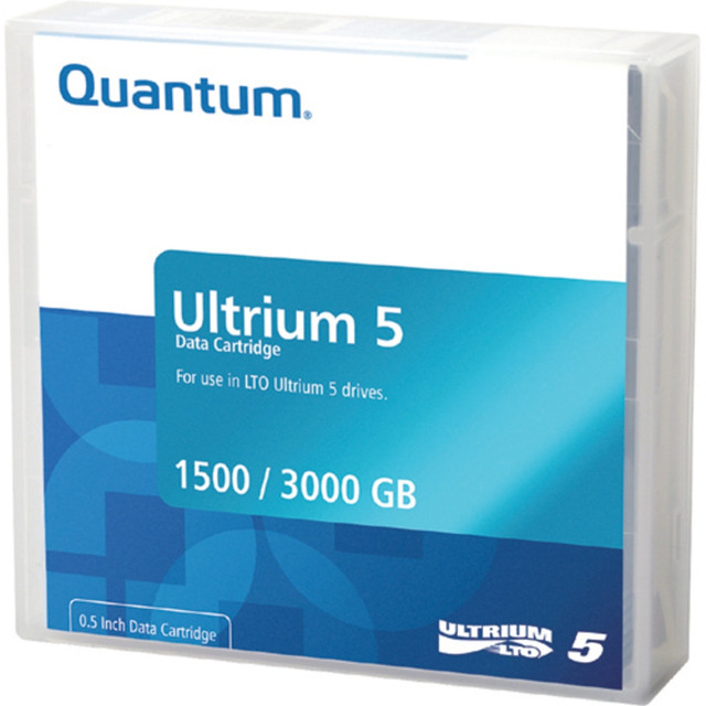 QUANTUM MR-L5MQN-05  MR-L5MQN-05 LTO Ultrium 5 Data Cartridge - LTO-5 - 1.50 TB (Native) / 3 TB (Compressed) - 5 Pack