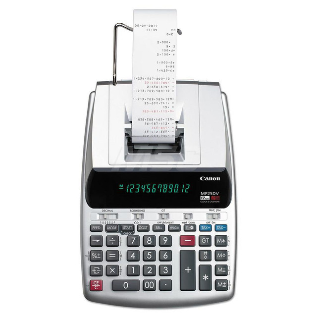 Canon CNM2202C001 1212-3a Antimicrobial Printing Calculator, Blue/red Print, 2.7 Lines/sec