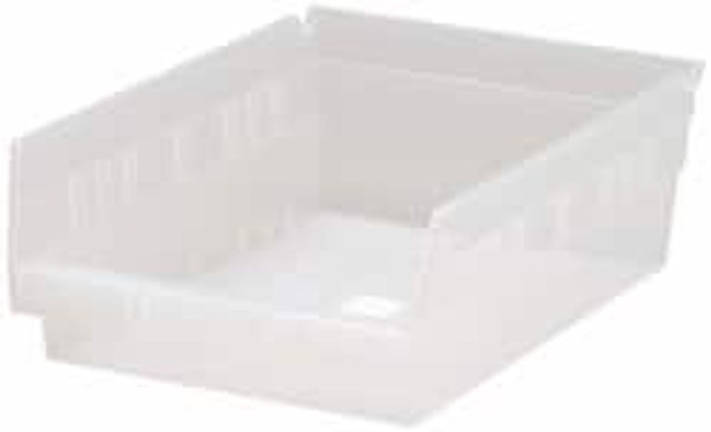 Quantum Storage QSB107CLCS Plastic Hopper Shelf Bin: Clear
