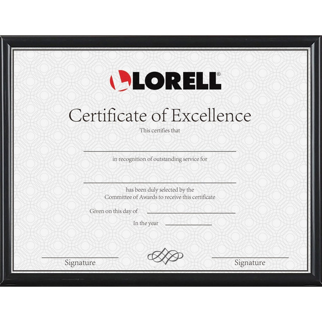 SP RICHARDS 49215 Lorell Certificate Frame - 8.50in x 11in Frame Size - Rectangle - Desktop - Horizontal, Vertical - Black - 1 Each SP RICHARDS 49215 Lorell Certificate Frame - 8.50in x 11in Frame Size - Rectangle - Desktop - Horizontal, Vertical - Black - 1 Each
