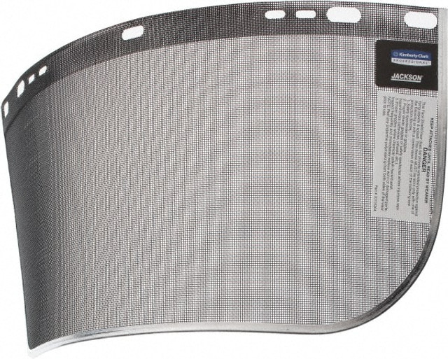 Jackson Safety 29055 Face Shield Windows & Screens: Mesh Screen, Black, 8" High, 0.02" Thick