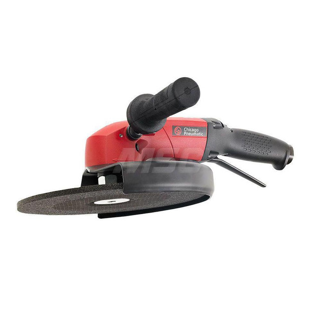 Chicago Pneumatic 6151607340 Air Angle Grinder: 9" Wheel Dia, 6,000 RPM