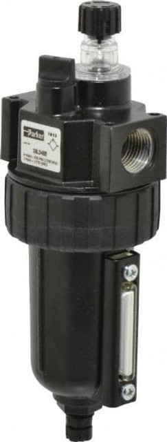 Parker 06L34BE Intermediate Compressed Air Lubricator: 1/2" Port, NPT Ends, 90 CFM