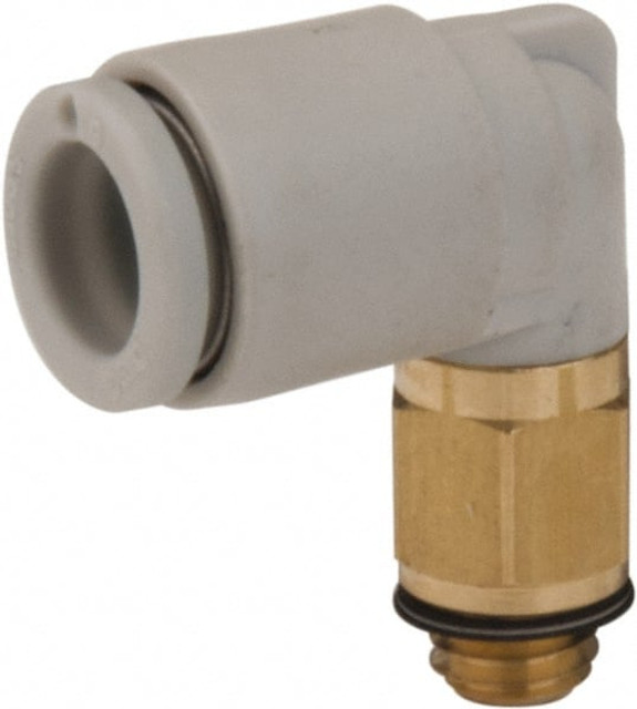 SMC PNEUMATICS KQ2L04-M5A Push-to-Connect Tube Fitting: Male Elbow, M5 x 0.8 Thread