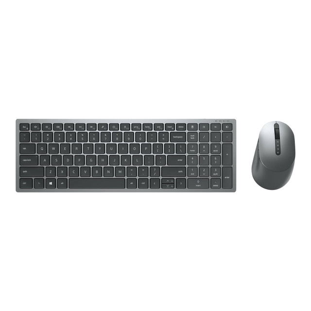 DELL MARKETING L.P. 580-AISY Dell Multi-Device KM7120W - Keyboard and mouse set - wireless - 2.4 GHz, Bluetooth 5.0 - US English - titan gray DELL MARKETING L.P. 580-AISY Dell Multi-Device KM7120W - Keyboard and mouse set - wireless - 2.4 GHz, Bluetooth 5.0 - US English - titan gray