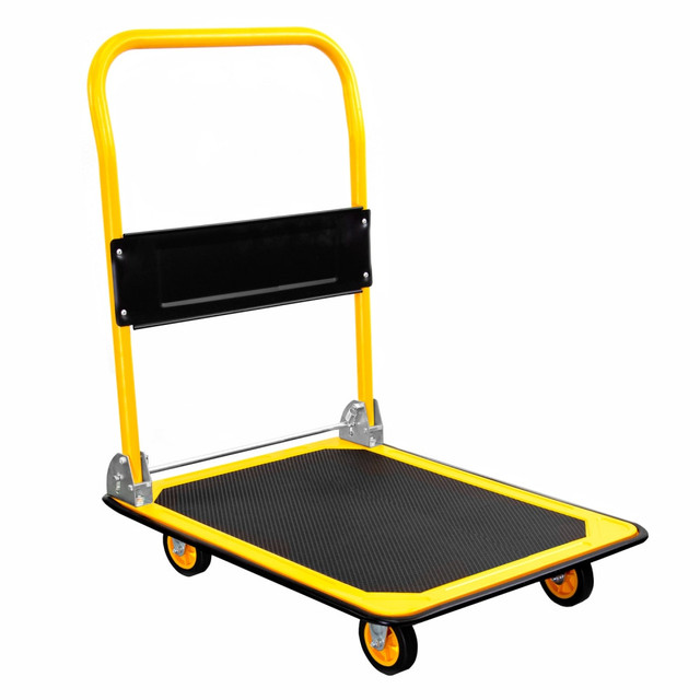 TRANSFORM PARTNERS LLC Mount-It! MI-921  MI-921 Foldable Flatbed With Swivel Wheels, 33inH x 23inW x 35inD, Black